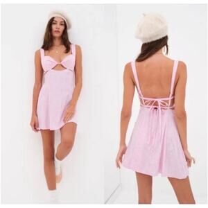 For Love And Lemons Pink Mini Dress